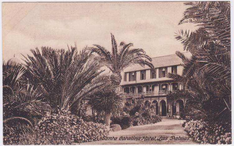 Postcard of Hotel Santa Catalina from the collection of Manuel Jesus Martin Martinez.