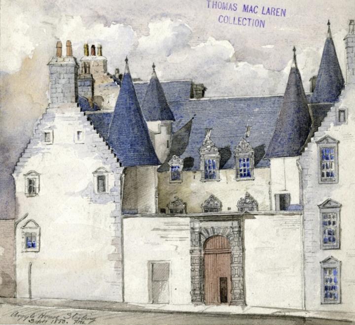 Argyle's lodging, Stirling, 1880. University of Colorado collection