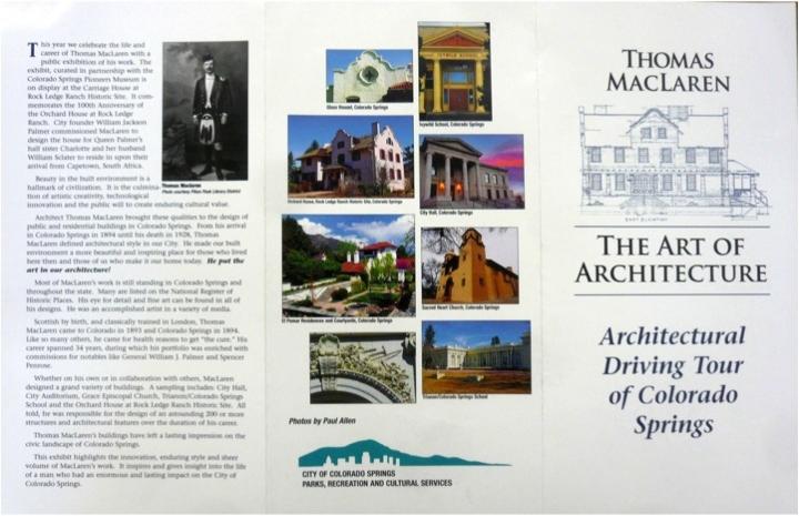 Colorado springs architectural driving tour information